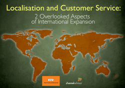 Localisation and Customer Service: 2 Overlooked Aspects of