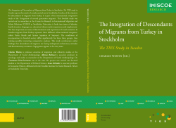 The Integration of Descendants of Migrants from Turkey