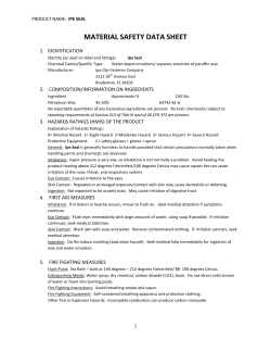 material safety data sheet