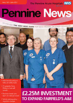june 2012 - Pennine Acute Hospitals NHS Trust