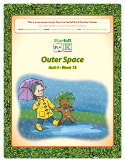 Starfall Pre-K Teacher`s Guide