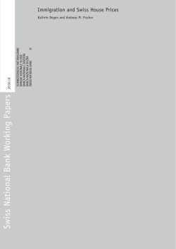 Immigration and Swiss House Prices