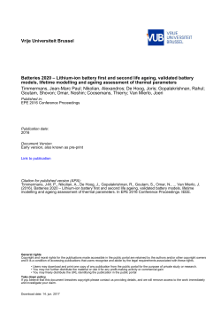 Lithium-ion battery first and second life ageing, validated