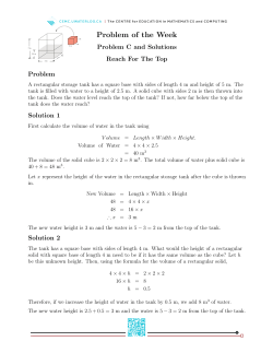 Problem of the Week