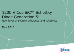 1200 V CoolSiC&trade; Schottky Diode Generation 5