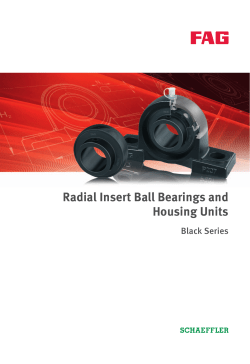 Radial Insert Ball Bearings and Housing Units