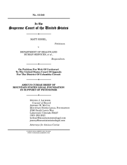 The Mountain States Legal Foundation`s brief