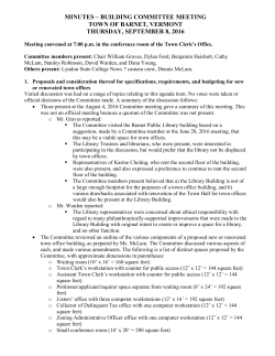 8 September Special Meeting Recorded Minutes