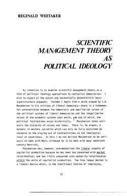 scientific management theory as political ideology