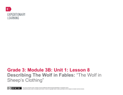 Grade 3: Module 3B: Unit 1