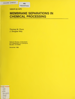 Membrane separations in chemical processing