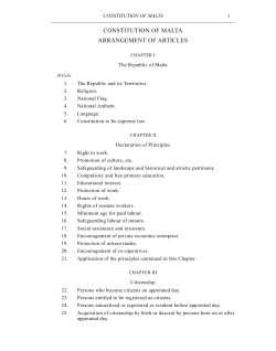 Constitution of Malta