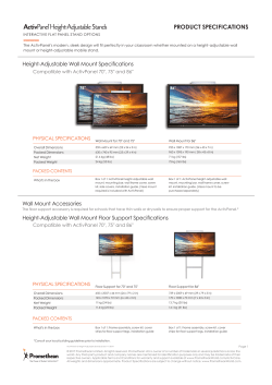 ActivPanel Height-Adjustable Stands