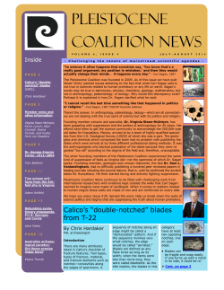 Calico`s - The Pleistocene Coalition