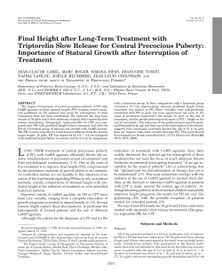 Final Height after Long-Term Treatment with