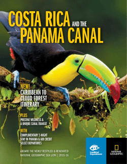 NEW! CARIBBEAN TO CLOUD FOREST ITINERARY