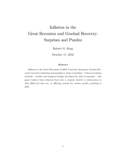 Inflation in the Great Recession and Gradual Recovery