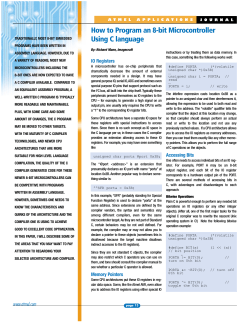 How to Program an 8-bit Microcontroller Using C language