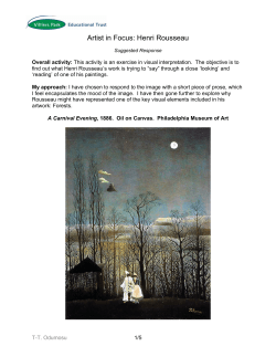 Artist in Focus: Henri Rousseau