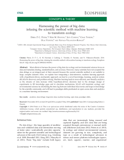 Harnessing the power of big data: infusing the scientific method with