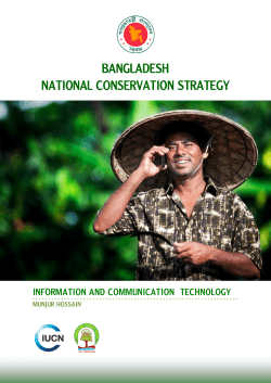 BANGLADESH NATIONAL CONSERVATION STRATEGY