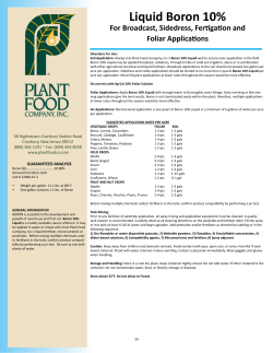 Liquid Boron 10% - Plant Food Company