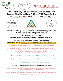How DID Sally Sell Seashells At The Seashore? Become The Sales
