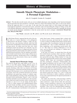 History of Discovery - Arteriosclerosis, Thrombosis, and Vascular