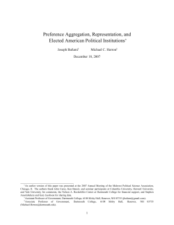 Preference Aggregation, Representation, and Elected American