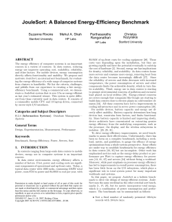 A Balanced Energy-Efficiency Benchmark