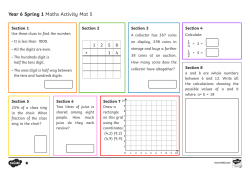 Maths revision mat 4
