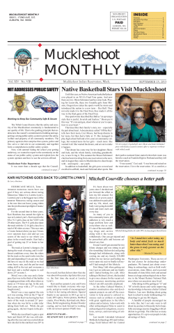 August 2011 A - Muckleshoot Indian Tribe