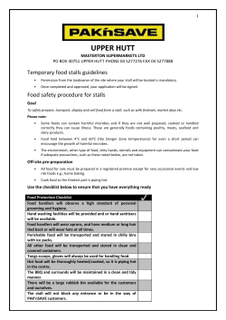 Food Stall Guidelines