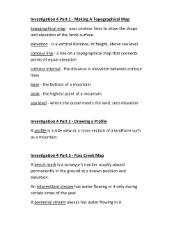Investigation 4 Part 1 - Making A Topographical Map topographical