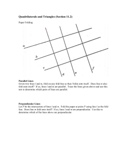 Quadrilaterals and Triangles (Section 11.2)