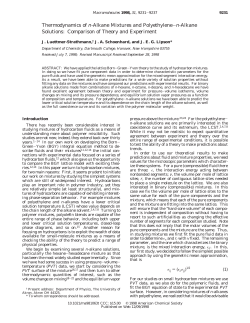Thermodynamics of n-Alkane Mixtures and Polyethylene&minus; n