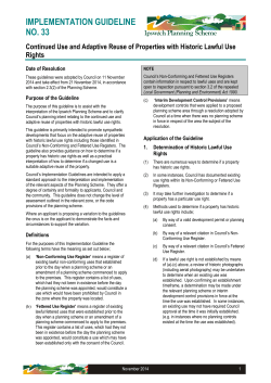 Implementation Guideline No. 33