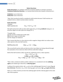Half reaction (1) Half Reaction (2) 2Ag+ (aq) + 2e