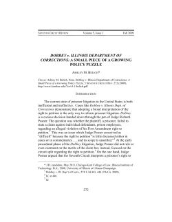 Dobbey v. Illinois Department of Corrections - Chicago-Kent