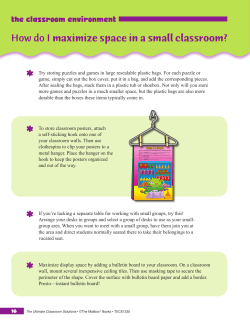 How do I maximize space in a small classroom?
