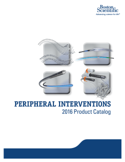 PI Product Catalog - Stents Vascular and Non