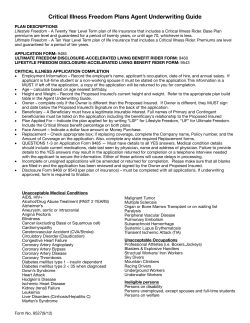 Critical Illness Underwriting Guide