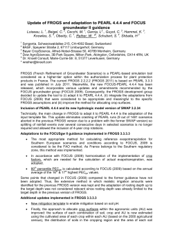 Update of FROGS and adaptation to PEARL 4.4.4 and FOCUS