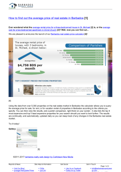 How to find out the average price of real estate in Barbados