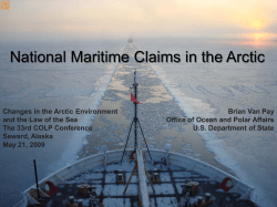 National Maritime Claims in the Arctic