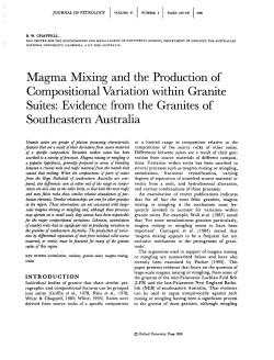Magma Mixing and the Production of