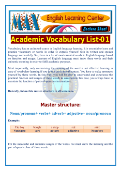 Academic Vocabulary List-01