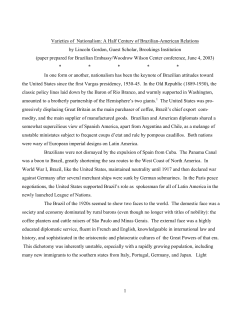 1 Varieties of Nationalism: A Half Century of Brazilian