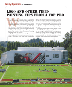 Logo and other field painting tips from a top pro