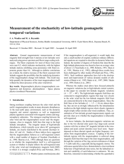 Measurement of the stochasticity of low